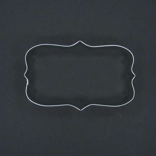 Rectangle Plaque Frame Cookie Cutter - Click Image to Close